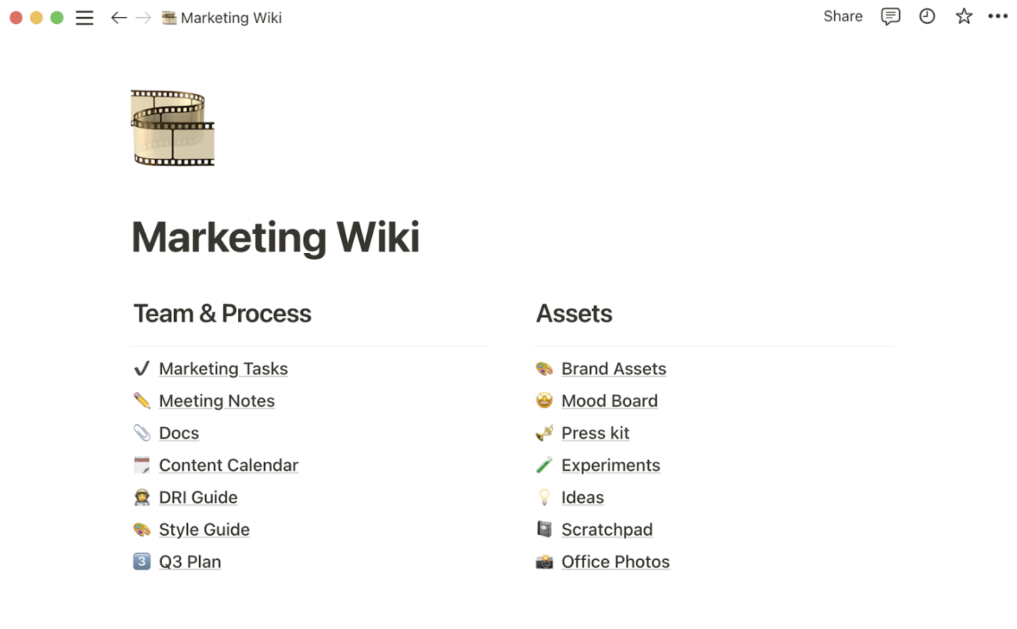notion internal wiki